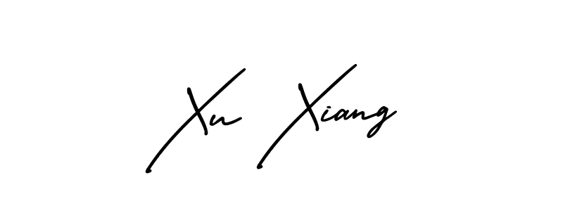 You should practise on your own different ways (AmerikaSignatureDemo-Regular) to write your name (Xu Xiang) in signature. don't let someone else do it for you. Xu Xiang signature style 3 images and pictures png