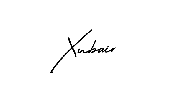Xubair stylish signature style. Best Handwritten Sign (AmerikaSignatureDemo-Regular) for my name. Handwritten Signature Collection Ideas for my name Xubair. Xubair signature style 3 images and pictures png