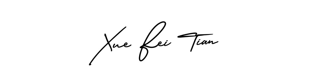 Xue Fei Tian stylish signature style. Best Handwritten Sign (AmerikaSignatureDemo-Regular) for my name. Handwritten Signature Collection Ideas for my name Xue Fei Tian. Xue Fei Tian signature style 3 images and pictures png