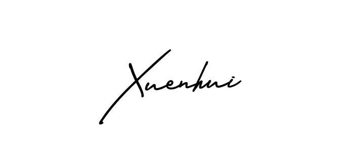 How to make Xuenhui name signature. Use AmerikaSignatureDemo-Regular style for creating short signs online. This is the latest handwritten sign. Xuenhui signature style 3 images and pictures png