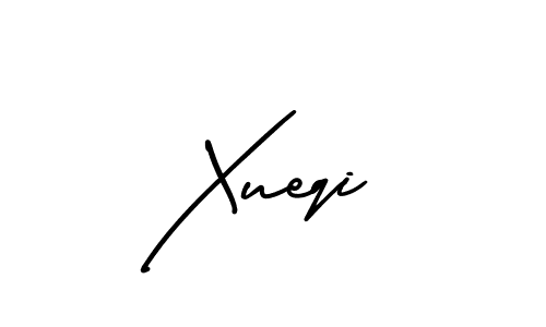 How to make Xueqi name signature. Use AmerikaSignatureDemo-Regular style for creating short signs online. This is the latest handwritten sign. Xueqi signature style 3 images and pictures png