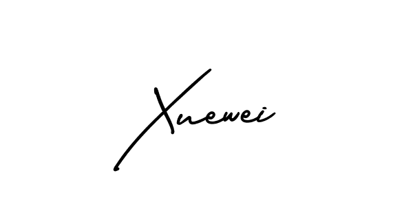 Make a beautiful signature design for name Xuewei. With this signature (AmerikaSignatureDemo-Regular) style, you can create a handwritten signature for free. Xuewei signature style 3 images and pictures png