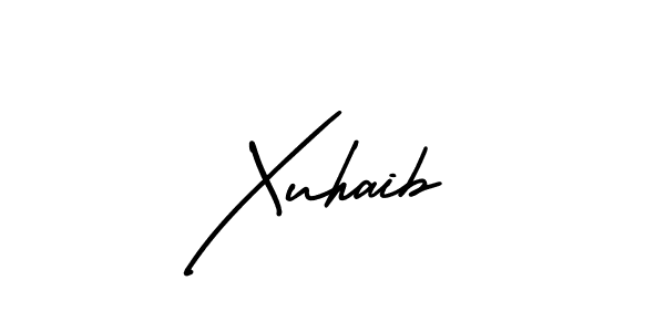 Make a beautiful signature design for name Xuhaib. Use this online signature maker to create a handwritten signature for free. Xuhaib signature style 3 images and pictures png