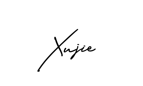 Make a beautiful signature design for name Xujie. With this signature (AmerikaSignatureDemo-Regular) style, you can create a handwritten signature for free. Xujie signature style 3 images and pictures png