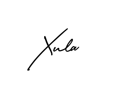 Xula stylish signature style. Best Handwritten Sign (AmerikaSignatureDemo-Regular) for my name. Handwritten Signature Collection Ideas for my name Xula. Xula signature style 3 images and pictures png