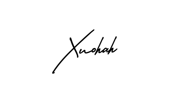 if you are searching for the best signature style for your name Xuohah. so please give up your signature search. here we have designed multiple signature styles  using AmerikaSignatureDemo-Regular. Xuohah signature style 3 images and pictures png