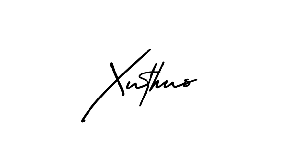 How to Draw Xuthus signature style? AmerikaSignatureDemo-Regular is a latest design signature styles for name Xuthus. Xuthus signature style 3 images and pictures png