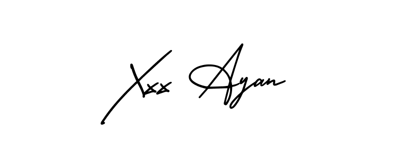 Use a signature maker to create a handwritten signature online. With this signature software, you can design (AmerikaSignatureDemo-Regular) your own signature for name Xxx Ayan. Xxx Ayan signature style 3 images and pictures png