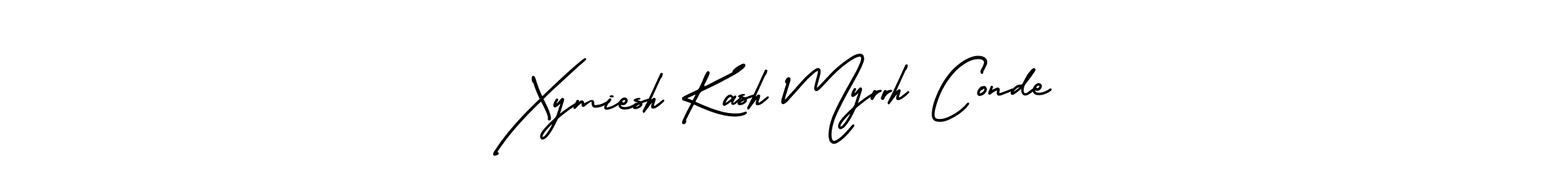 if you are searching for the best signature style for your name Xymiesh Kash Myrrh Conde. so please give up your signature search. here we have designed multiple signature styles  using AmerikaSignatureDemo-Regular. Xymiesh Kash Myrrh Conde signature style 3 images and pictures png