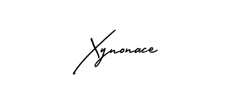 How to make Xynonace name signature. Use AmerikaSignatureDemo-Regular style for creating short signs online. This is the latest handwritten sign. Xynonace signature style 3 images and pictures png