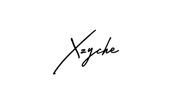 It looks lik you need a new signature style for name Xzyche. Design unique handwritten (AmerikaSignatureDemo-Regular) signature with our free signature maker in just a few clicks. Xzyche signature style 3 images and pictures png
