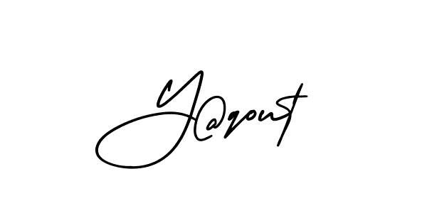 How to make Y@qout name signature. Use AmerikaSignatureDemo-Regular style for creating short signs online. This is the latest handwritten sign. Y@qout signature style 3 images and pictures png