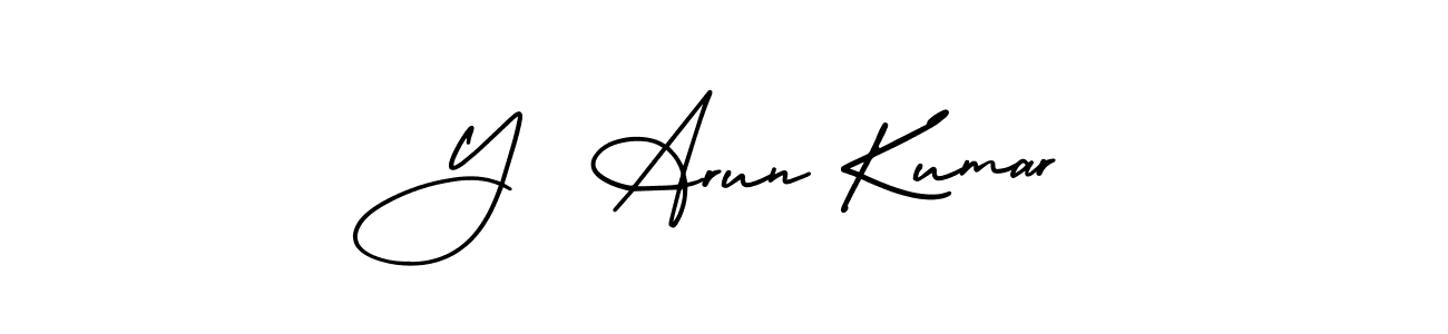 Here are the top 10 professional signature styles for the name Y  Arun Kumar. These are the best autograph styles you can use for your name. Y  Arun Kumar signature style 3 images and pictures png