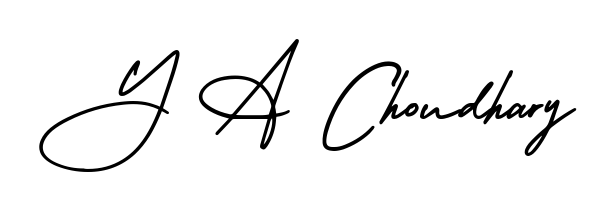 Build your personal autograph collection for name Y A Choudhary with AmerikaSignatureDemo-Regular design. Browse, select, and save your favorites. Y A Choudhary signature style 3 images and pictures png