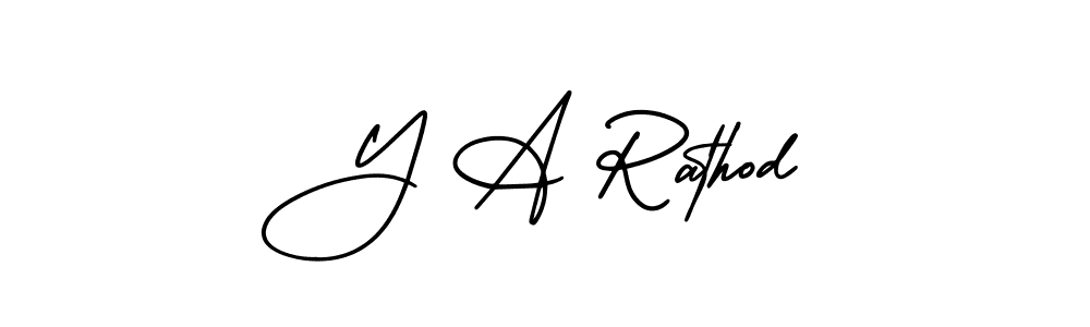 Also You can easily find your signature by using the search form. We will create Y A Rathod name handwritten signature images for you free of cost using AmerikaSignatureDemo-Regular sign style. Y A Rathod signature style 3 images and pictures png