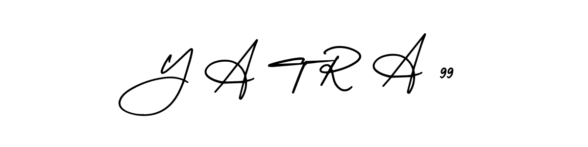 How to make Y A T R A 99 signature? AmerikaSignatureDemo-Regular is a professional autograph style. Create handwritten signature for Y A T R A 99 name. Y A T R A 99 signature style 3 images and pictures png
