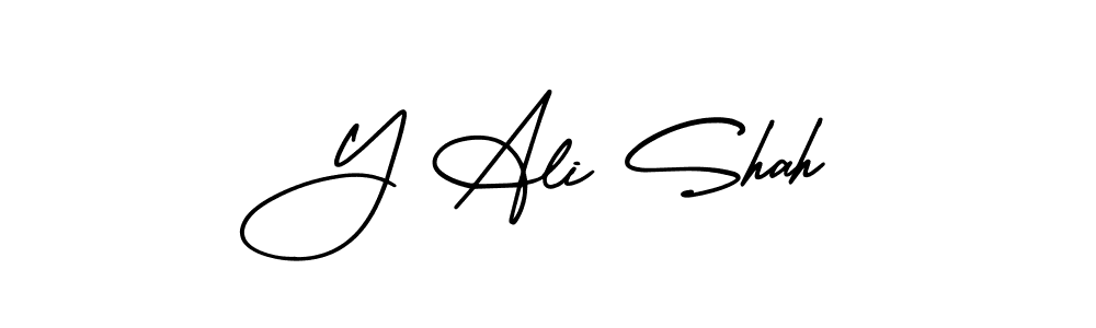 Design your own signature with our free online signature maker. With this signature software, you can create a handwritten (AmerikaSignatureDemo-Regular) signature for name Y Ali Shah. Y Ali Shah signature style 3 images and pictures png
