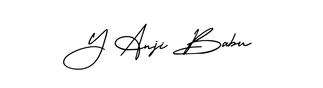 AmerikaSignatureDemo-Regular is a professional signature style that is perfect for those who want to add a touch of class to their signature. It is also a great choice for those who want to make their signature more unique. Get Y Anji Babu name to fancy signature for free. Y Anji Babu signature style 3 images and pictures png