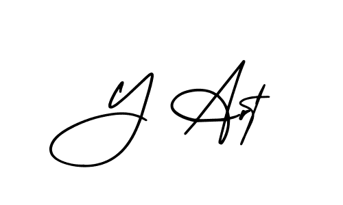 It looks lik you need a new signature style for name Y Art. Design unique handwritten (AmerikaSignatureDemo-Regular) signature with our free signature maker in just a few clicks. Y Art signature style 3 images and pictures png