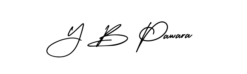 The best way (AmerikaSignatureDemo-Regular) to make a short signature is to pick only two or three words in your name. The name Y B Pawara include a total of six letters. For converting this name. Y B Pawara signature style 3 images and pictures png