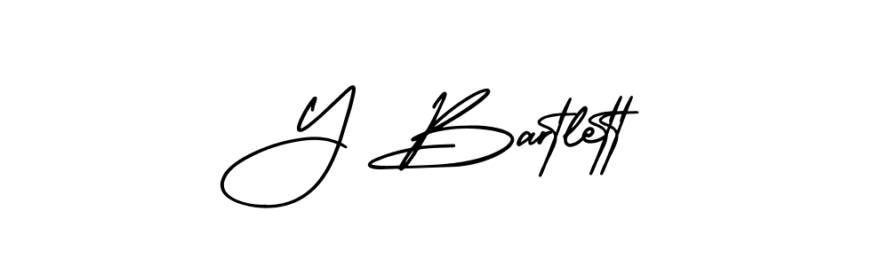 How to make Y Bartlett signature? AmerikaSignatureDemo-Regular is a professional autograph style. Create handwritten signature for Y Bartlett name. Y Bartlett signature style 3 images and pictures png