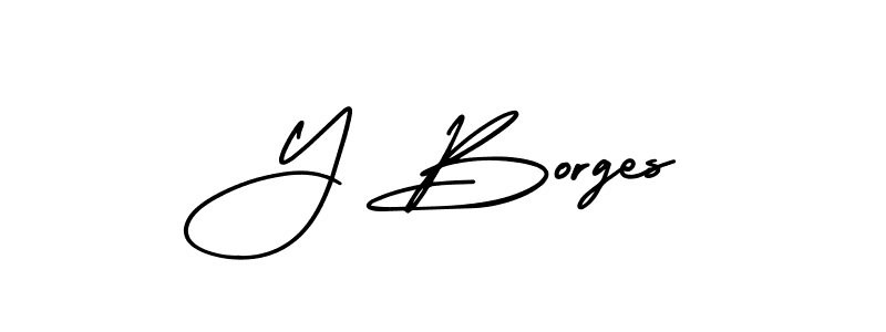 Similarly AmerikaSignatureDemo-Regular is the best handwritten signature design. Signature creator online .You can use it as an online autograph creator for name Y Borges. Y Borges signature style 3 images and pictures png