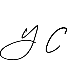 Make a beautiful signature design for name Y C. Use this online signature maker to create a handwritten signature for free. Y C signature style 3 images and pictures png