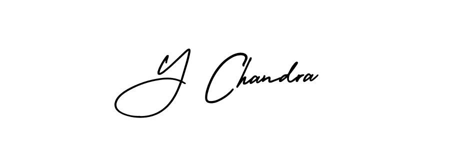 Also we have Y Chandra name is the best signature style. Create professional handwritten signature collection using AmerikaSignatureDemo-Regular autograph style. Y Chandra signature style 3 images and pictures png
