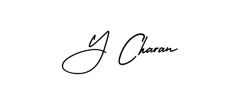 How to Draw Y Charan signature style? AmerikaSignatureDemo-Regular is a latest design signature styles for name Y Charan. Y Charan signature style 3 images and pictures png