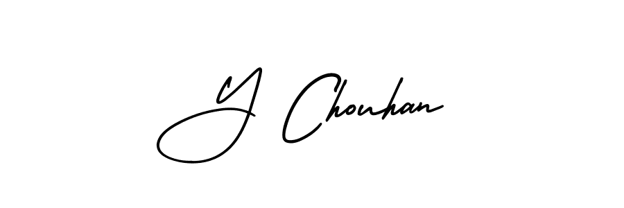 Make a short Y Chouhan signature style. Manage your documents anywhere anytime using AmerikaSignatureDemo-Regular. Create and add eSignatures, submit forms, share and send files easily. Y Chouhan signature style 3 images and pictures png