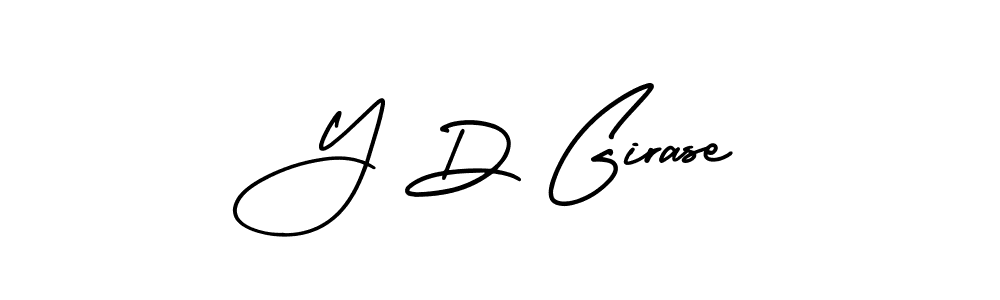 How to make Y D Girase signature? AmerikaSignatureDemo-Regular is a professional autograph style. Create handwritten signature for Y D Girase name. Y D Girase signature style 3 images and pictures png