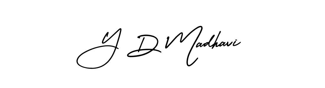 Design your own signature with our free online signature maker. With this signature software, you can create a handwritten (AmerikaSignatureDemo-Regular) signature for name Y D Madhavi. Y D Madhavi signature style 3 images and pictures png