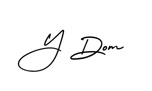 This is the best signature style for the Y Dom name. Also you like these signature font (AmerikaSignatureDemo-Regular). Mix name signature. Y Dom signature style 3 images and pictures png