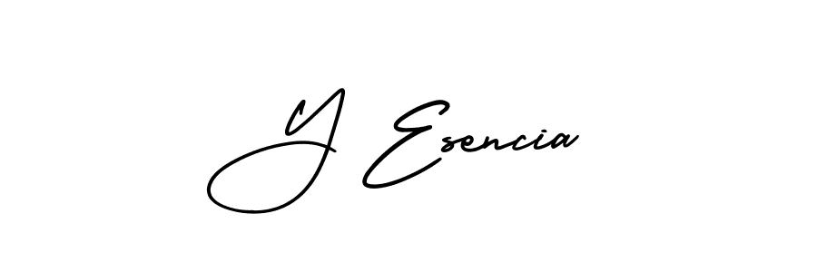 Also we have Y Esencia name is the best signature style. Create professional handwritten signature collection using AmerikaSignatureDemo-Regular autograph style. Y Esencia signature style 3 images and pictures png