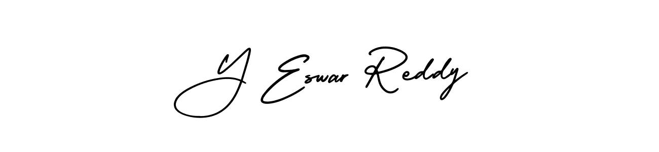 Similarly AmerikaSignatureDemo-Regular is the best handwritten signature design. Signature creator online .You can use it as an online autograph creator for name Y Eswar Reddy. Y Eswar Reddy signature style 3 images and pictures png