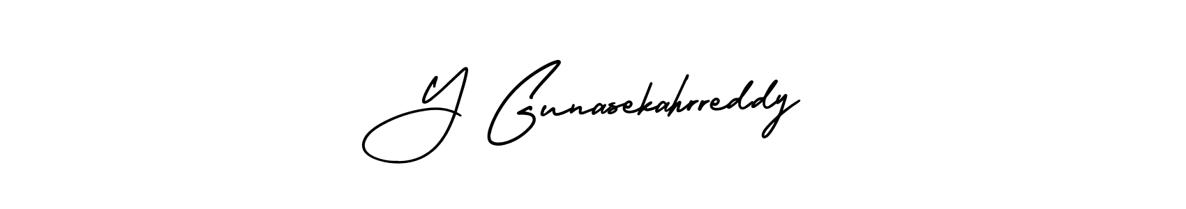 How to Draw Y Gunasekahrreddy signature style? AmerikaSignatureDemo-Regular is a latest design signature styles for name Y Gunasekahrreddy. Y Gunasekahrreddy signature style 3 images and pictures png