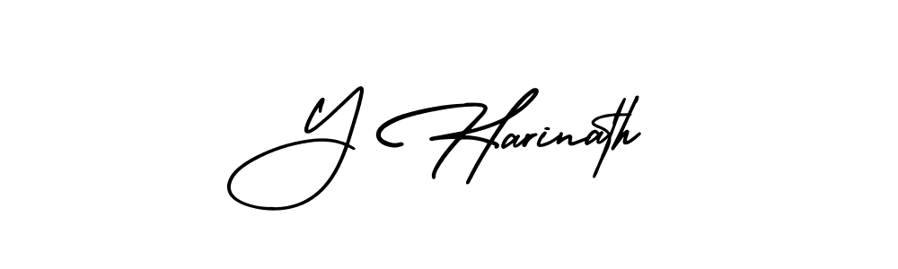 It looks lik you need a new signature style for name Y Harinath. Design unique handwritten (AmerikaSignatureDemo-Regular) signature with our free signature maker in just a few clicks. Y Harinath signature style 3 images and pictures png