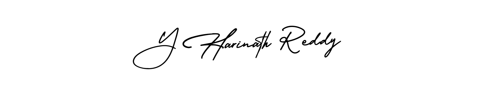 Create a beautiful signature design for name Y Harinath Reddy. With this signature (AmerikaSignatureDemo-Regular) fonts, you can make a handwritten signature for free. Y Harinath Reddy signature style 3 images and pictures png