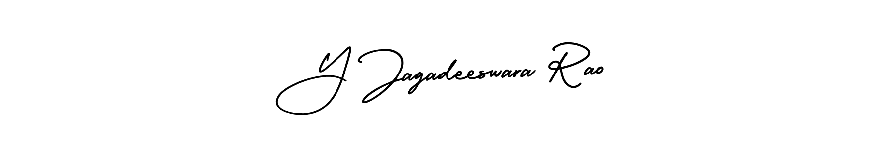 Create a beautiful signature design for name Y Jagadeeswara Rao. With this signature (AmerikaSignatureDemo-Regular) fonts, you can make a handwritten signature for free. Y Jagadeeswara Rao signature style 3 images and pictures png