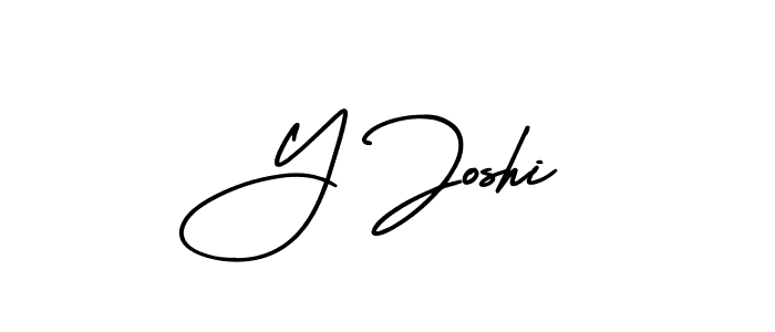 How to Draw Y Joshi signature style? AmerikaSignatureDemo-Regular is a latest design signature styles for name Y Joshi. Y Joshi signature style 3 images and pictures png