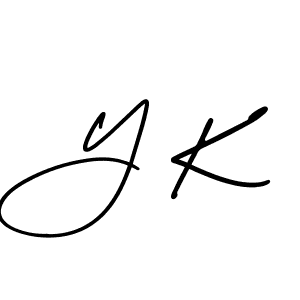 This is the best signature style for the Y K name. Also you like these signature font (AmerikaSignatureDemo-Regular). Mix name signature. Y K signature style 3 images and pictures png