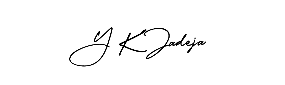Make a beautiful signature design for name Y K Jadeja. Use this online signature maker to create a handwritten signature for free. Y K Jadeja signature style 3 images and pictures png