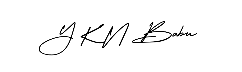 How to Draw Y K N Babu signature style? AmerikaSignatureDemo-Regular is a latest design signature styles for name Y K N Babu. Y K N Babu signature style 3 images and pictures png