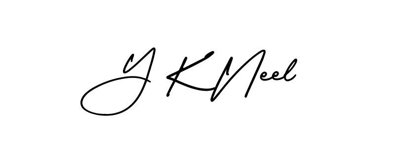 Best and Professional Signature Style for Y K Neel. AmerikaSignatureDemo-Regular Best Signature Style Collection. Y K Neel signature style 3 images and pictures png