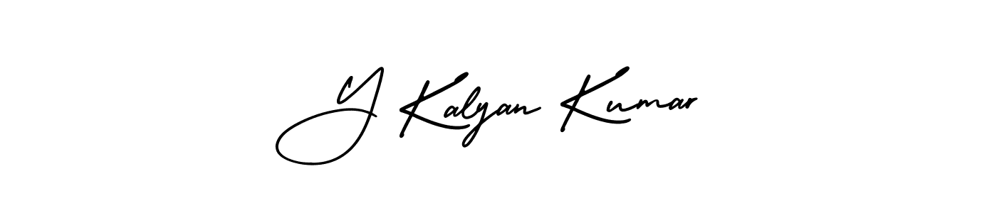 Y Kalyan Kumar stylish signature style. Best Handwritten Sign (AmerikaSignatureDemo-Regular) for my name. Handwritten Signature Collection Ideas for my name Y Kalyan Kumar. Y Kalyan Kumar signature style 3 images and pictures png