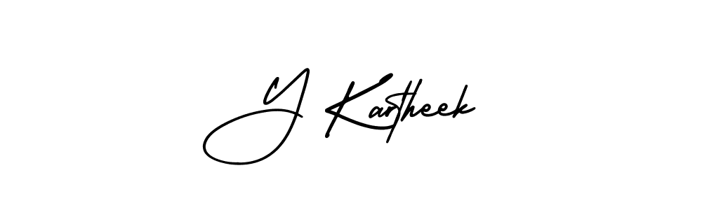 Also You can easily find your signature by using the search form. We will create Y Kartheek name handwritten signature images for you free of cost using AmerikaSignatureDemo-Regular sign style. Y Kartheek signature style 3 images and pictures png