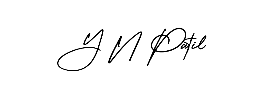 Design your own signature with our free online signature maker. With this signature software, you can create a handwritten (AmerikaSignatureDemo-Regular) signature for name Y N Patil. Y N Patil signature style 3 images and pictures png