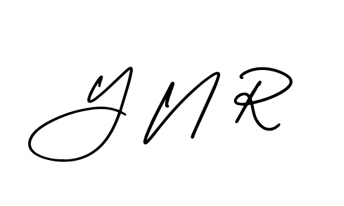 Similarly AmerikaSignatureDemo-Regular is the best handwritten signature design. Signature creator online .You can use it as an online autograph creator for name Y N R. Y N R signature style 3 images and pictures png