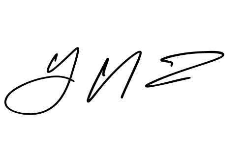 AmerikaSignatureDemo-Regular is a professional signature style that is perfect for those who want to add a touch of class to their signature. It is also a great choice for those who want to make their signature more unique. Get Y N Z name to fancy signature for free. Y N Z signature style 3 images and pictures png