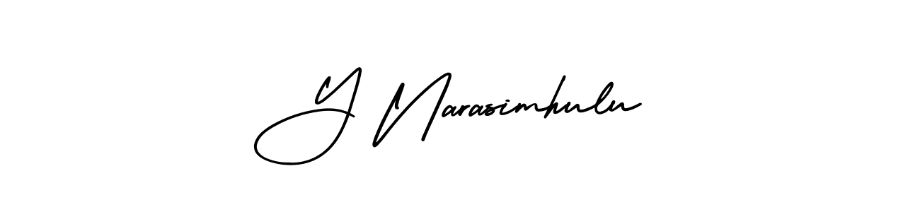 Similarly AmerikaSignatureDemo-Regular is the best handwritten signature design. Signature creator online .You can use it as an online autograph creator for name Y Narasimhulu. Y Narasimhulu signature style 3 images and pictures png